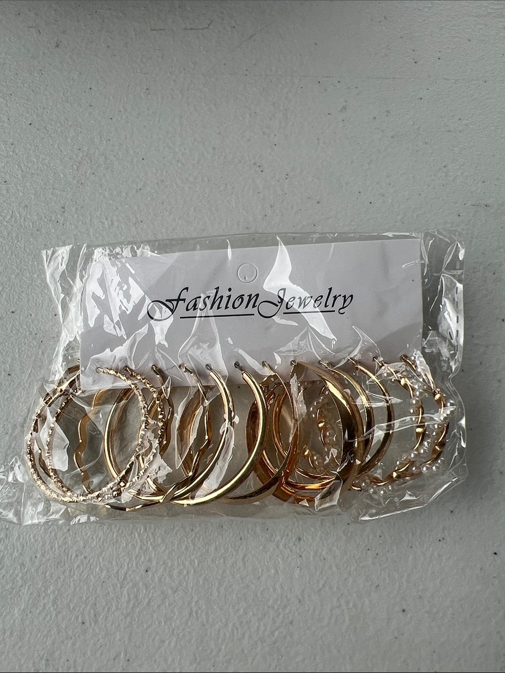 Fashion Jewelry Gold-Tone Mixed Hoop Earring Set